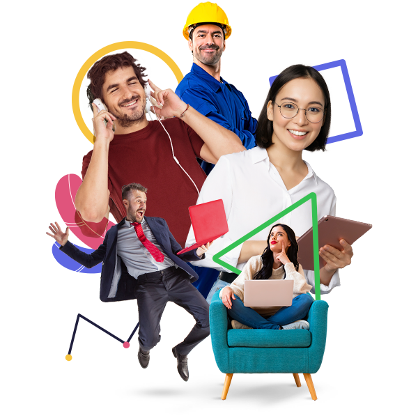 Collage de trabajadores de diferentes áreas como la industria, comercio y oficina. Collage de trabajadores de diferentes áreas como la industria, comercio y oficina.